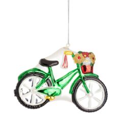 Kersthanger fiets met bloemen